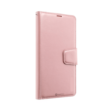 iPhone 15 Compatible Case Cover With PU Flip Leather Wallet - Rose Gold